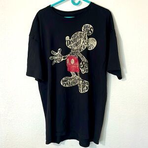 Disney Parks Mickey Mouse Black Shirt 2XL